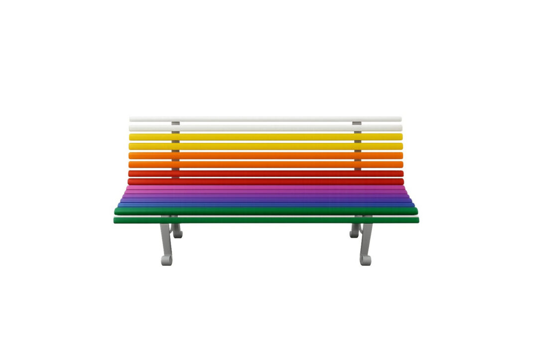 Kinder-Regenbogenbänkli